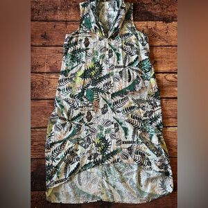 Cynthia Rowley Tropical‎ Sleeveless Dress Women’s Size Large